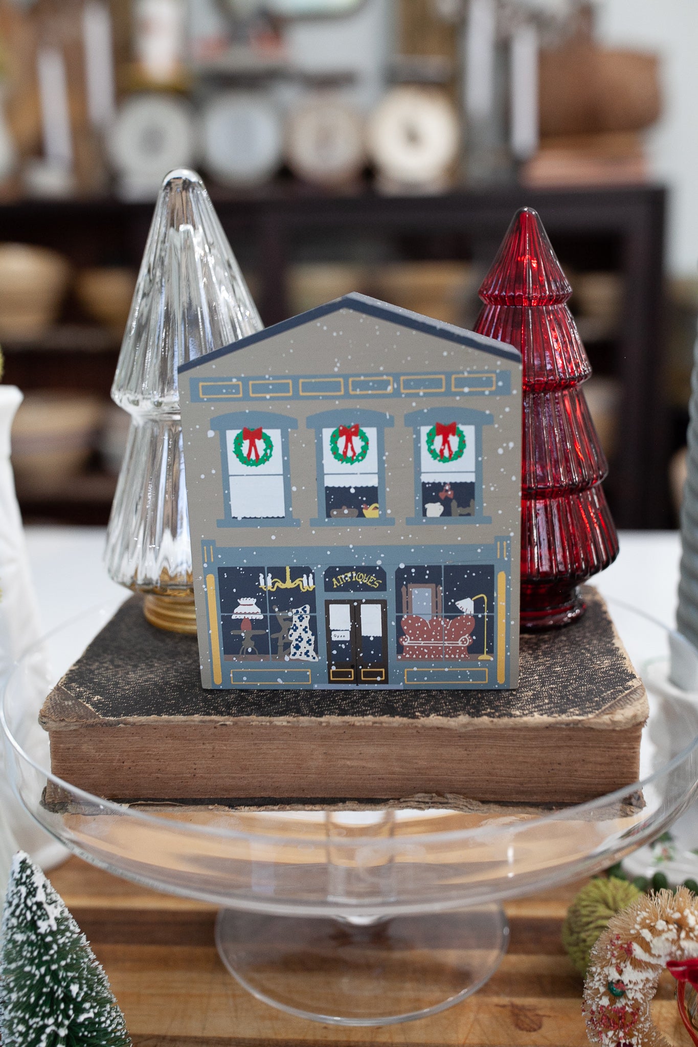 Antique Shop -Christmas Shop - Christmas Village -Little House