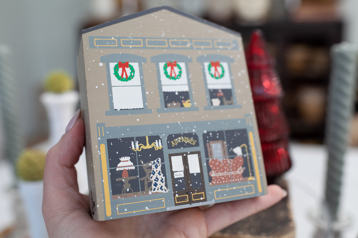 Antique Shop -Christmas Shop - Christmas Village -Little House