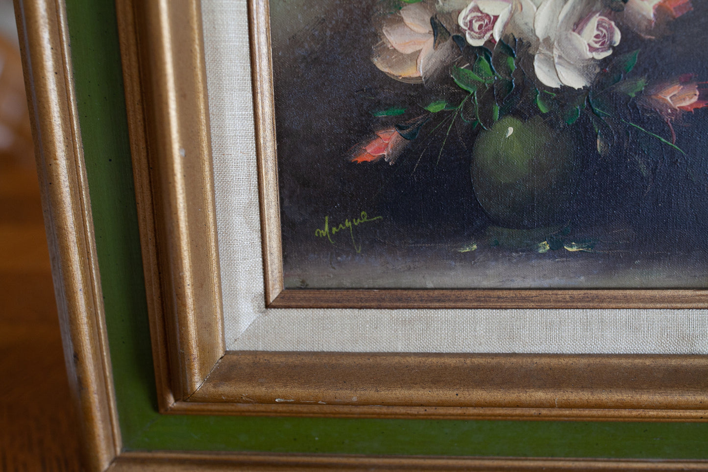 Vintage Floral Painting Framed - Painting Flowers