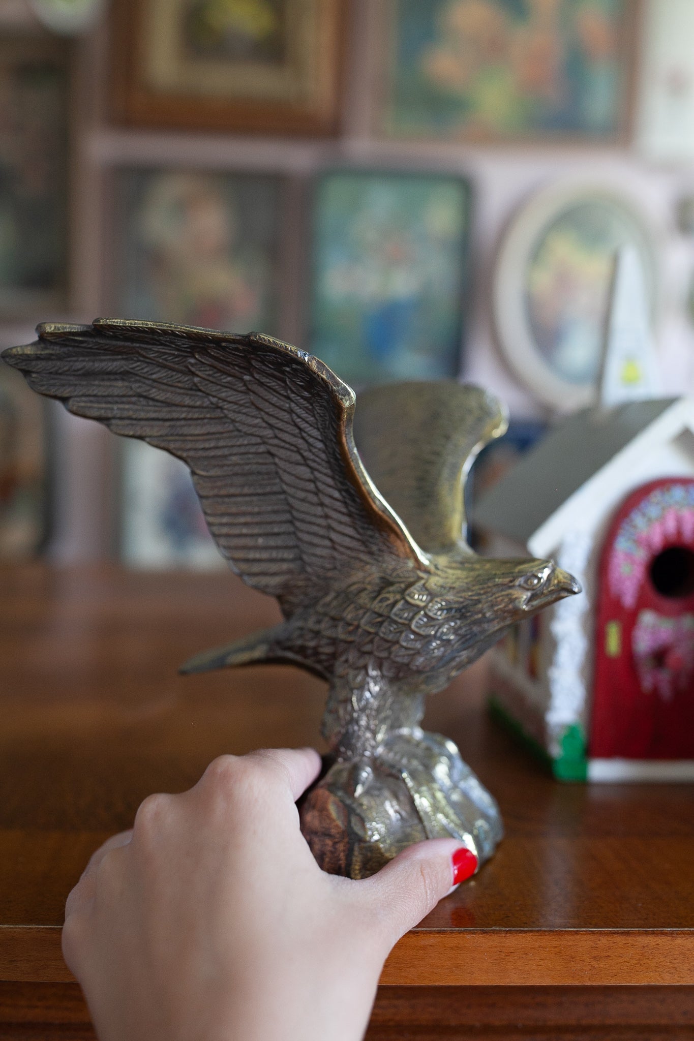 Vintage Eagle - Metal Eagle - Gold Eagle - Statue