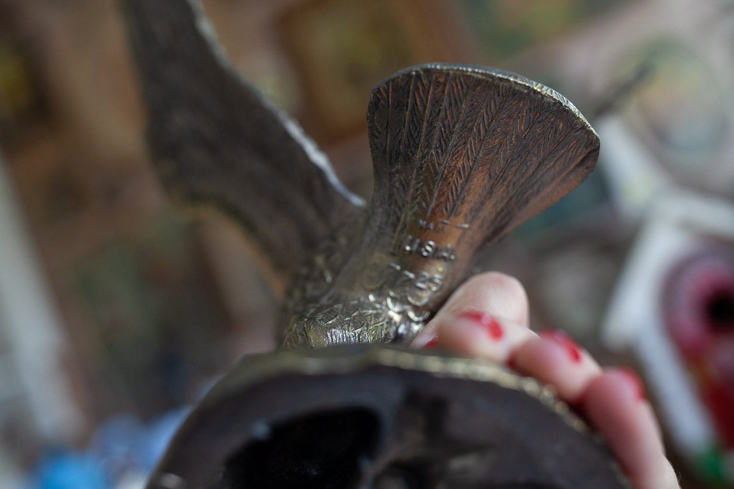 Vintage Eagle - Metal Eagle - Gold Eagle - Statue