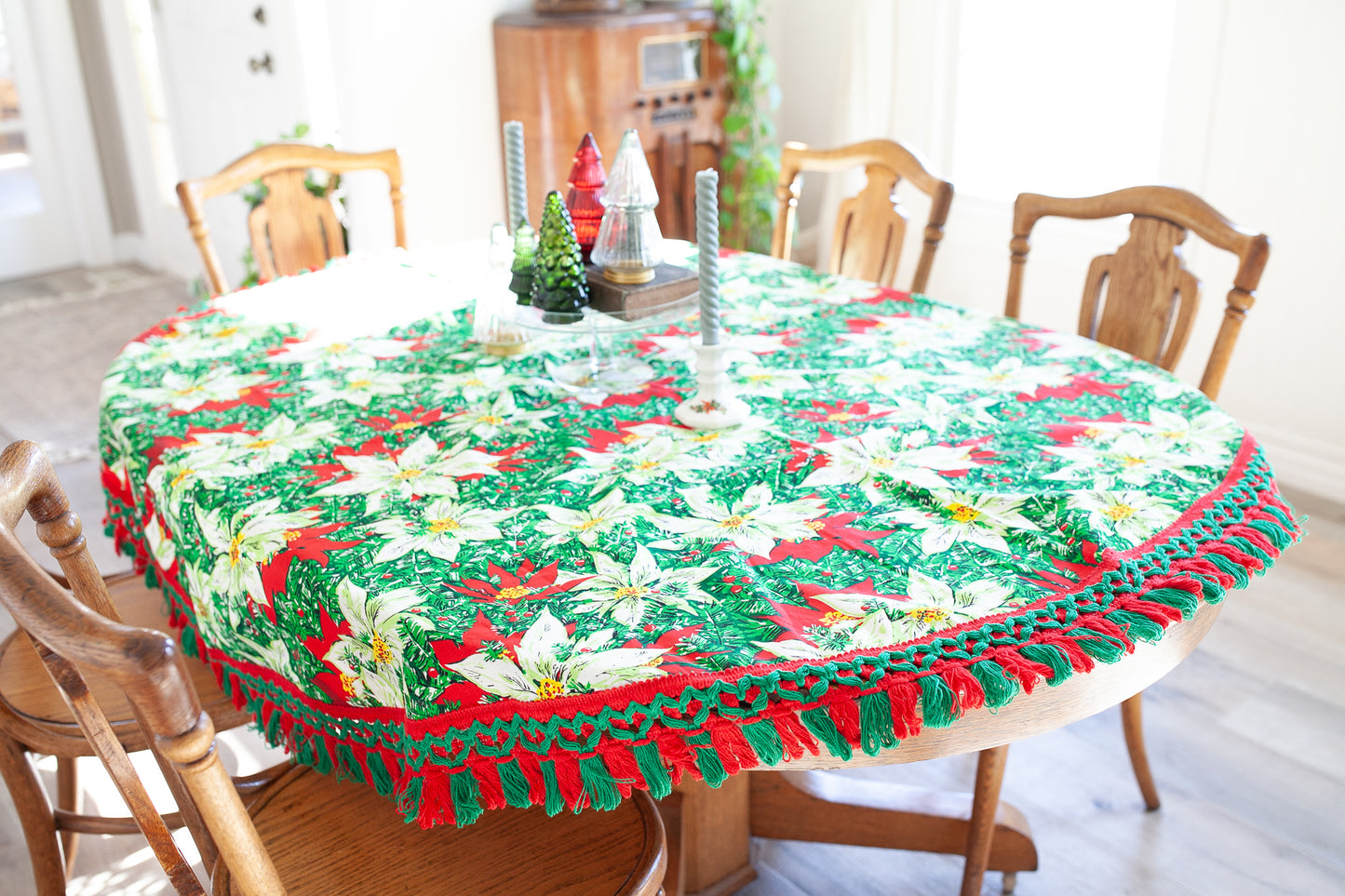 Vintage Christmas Tablecloth