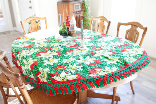 Vintage Christmas Tablecloth