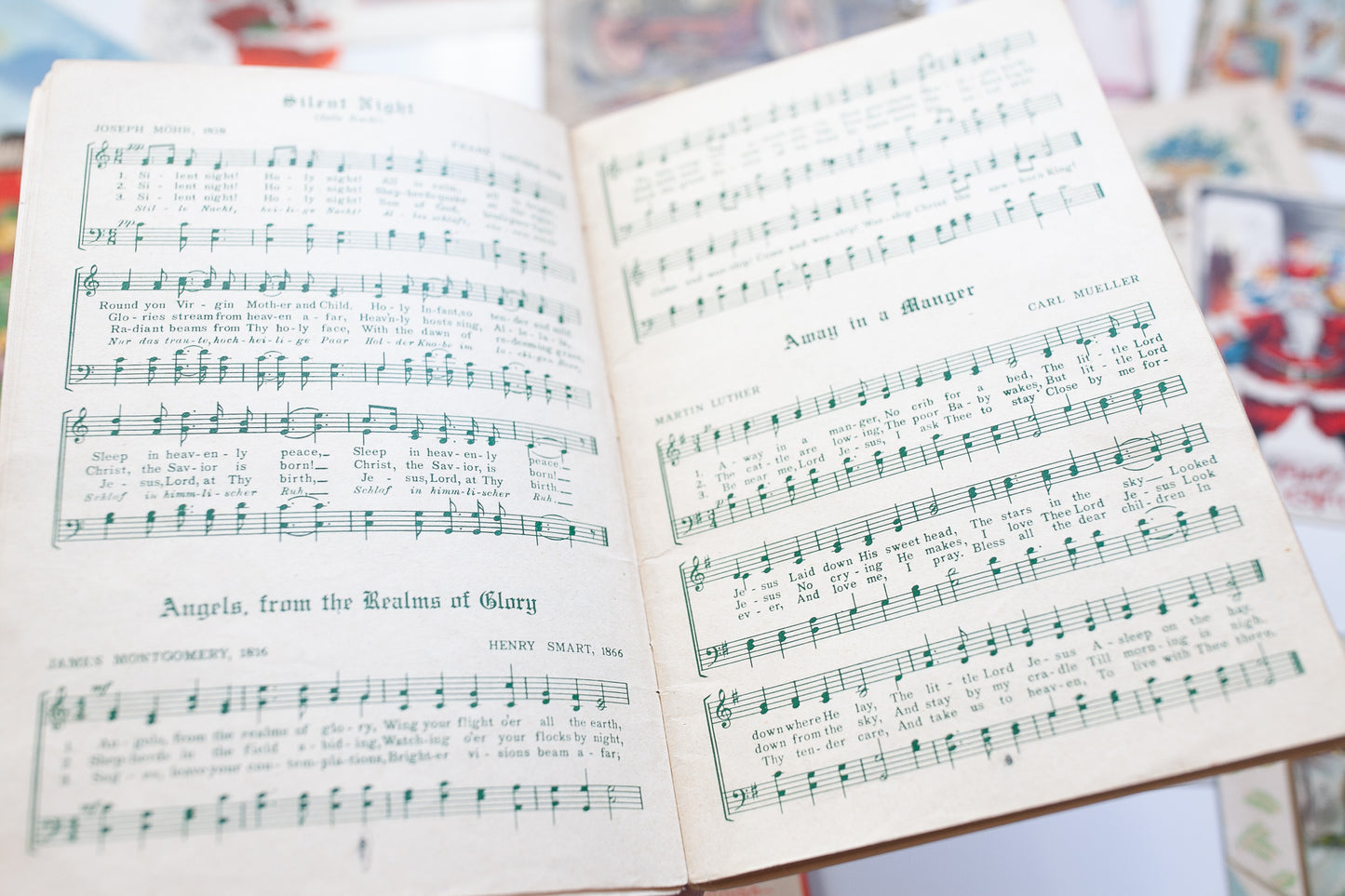 Vintage Christmas Carol Books