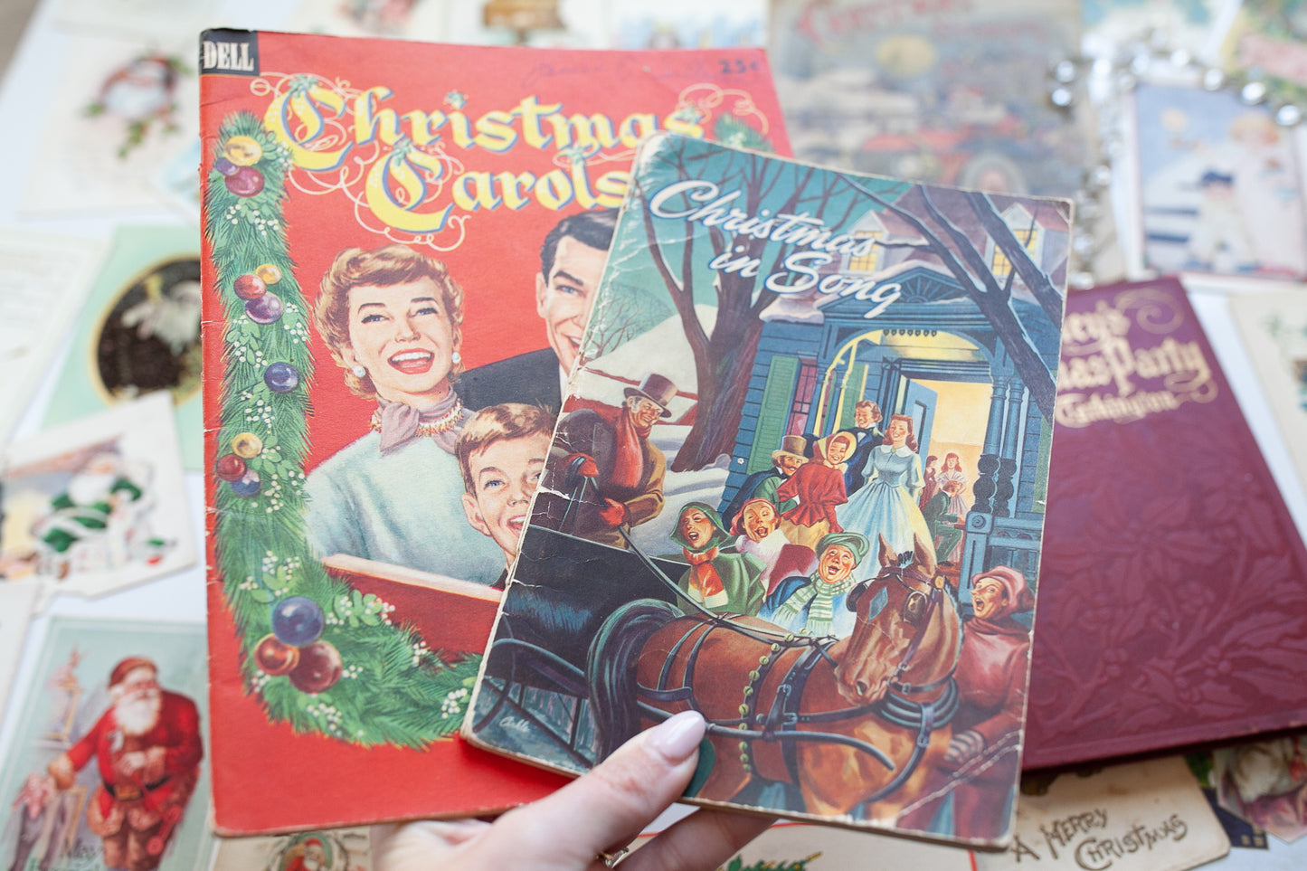 Vintage Christmas Carol Books