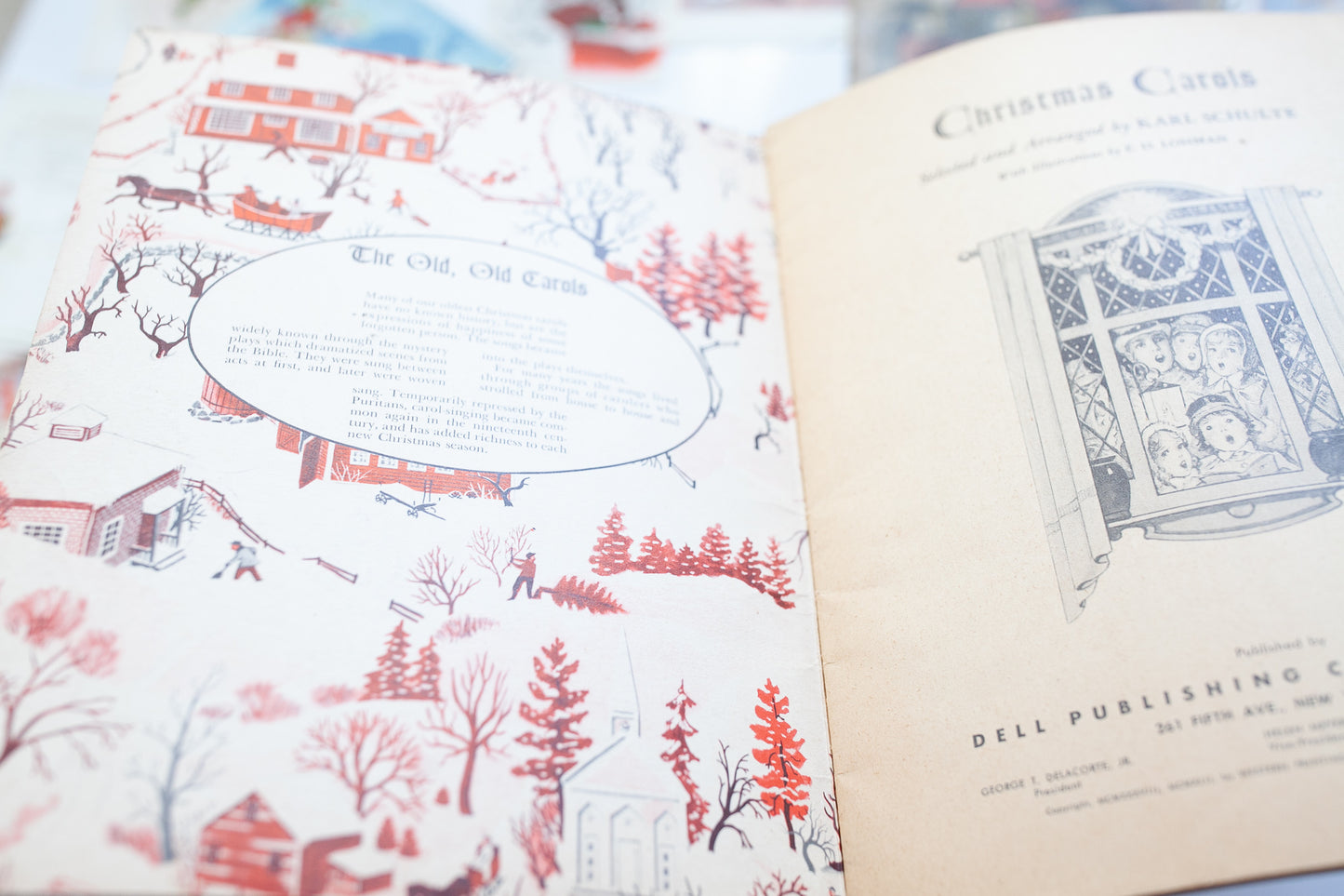 Vintage Christmas Carol Books