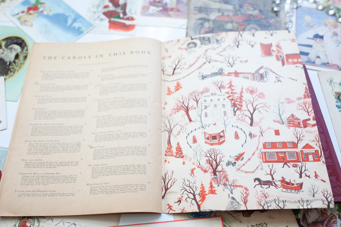 Vintage Christmas Carol Books