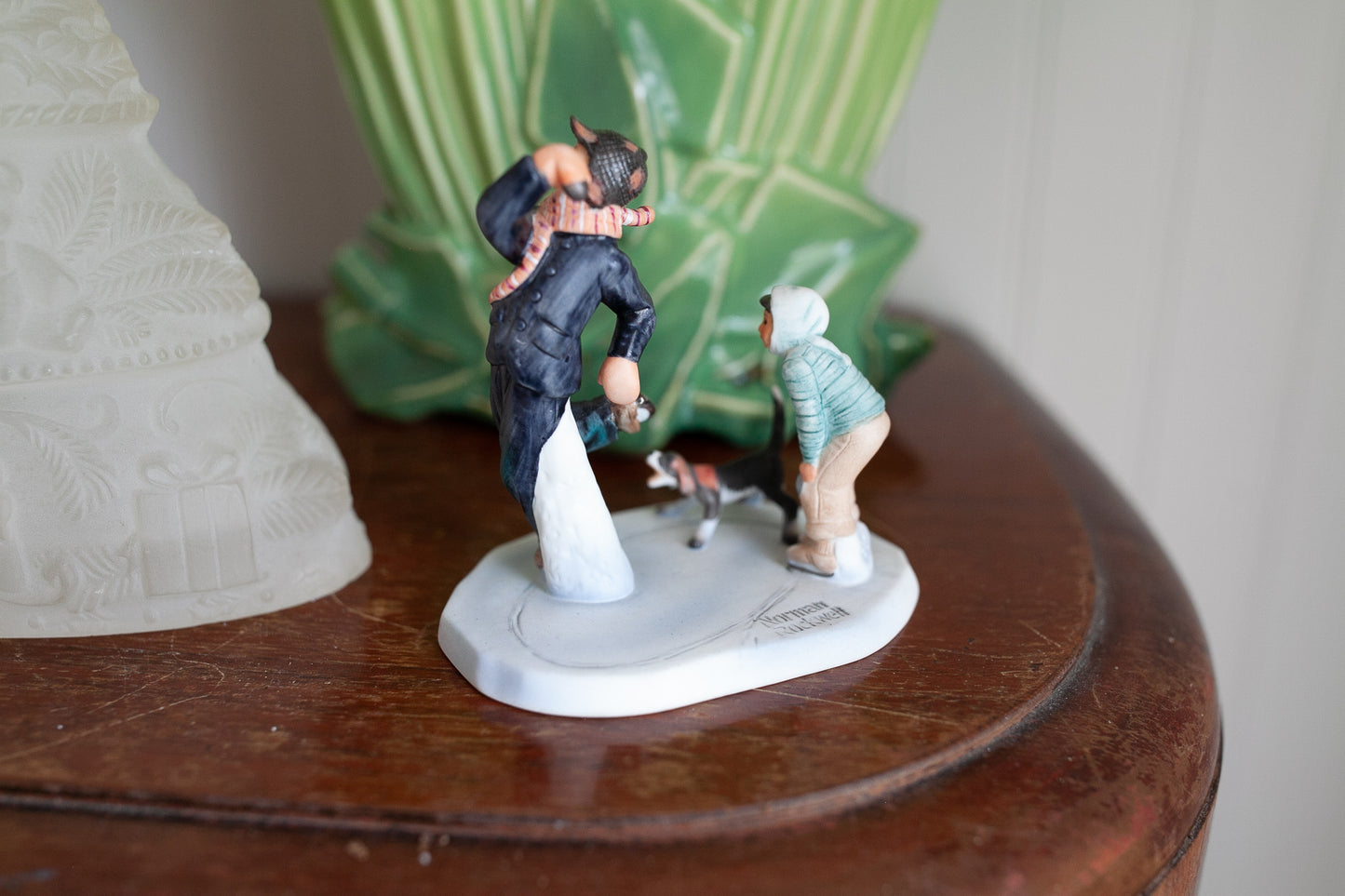 Vintage Ice Skater- Norman Rockwell 1948 Gay Blades - Bone China