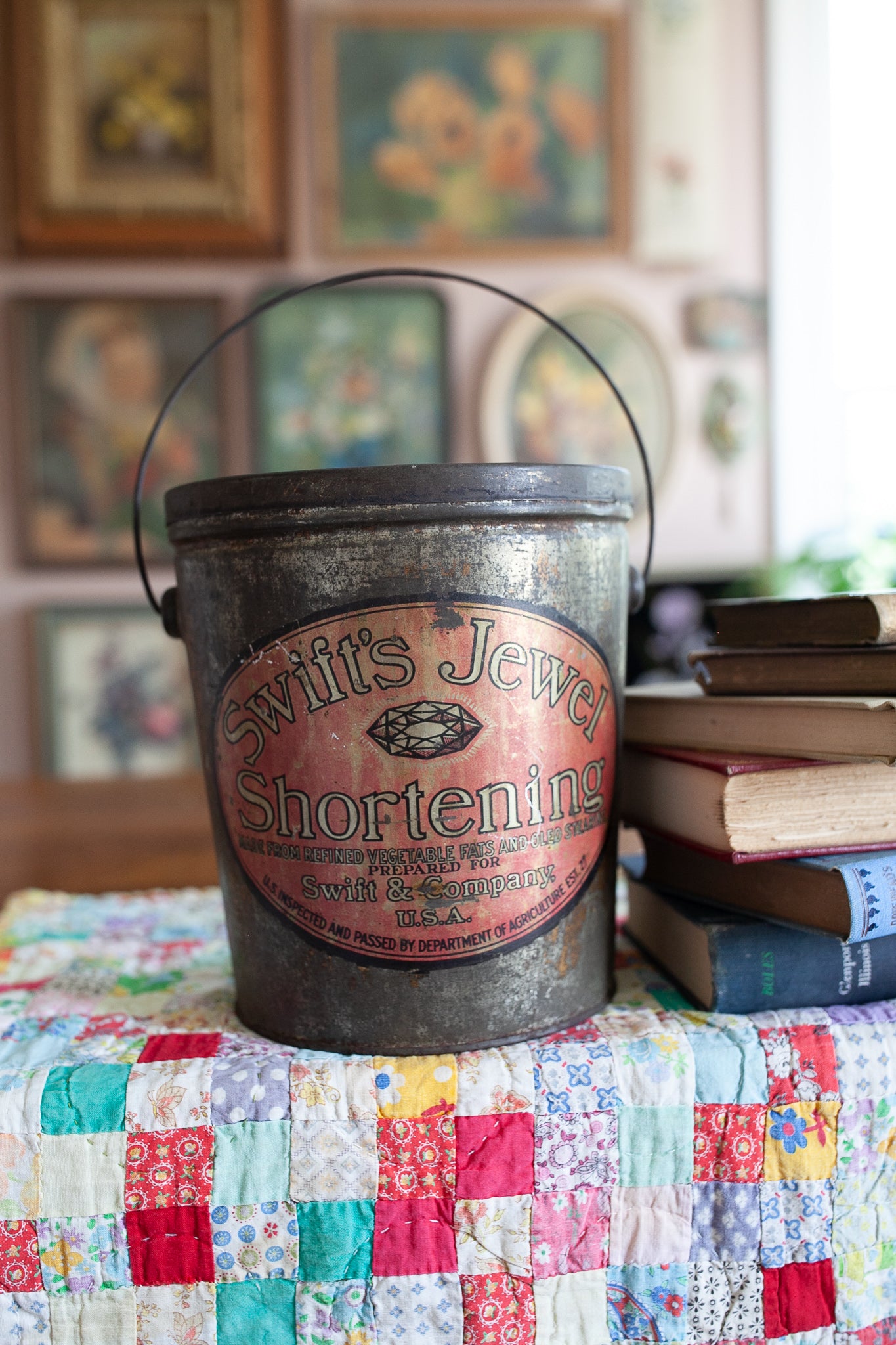 Swift's Jewel Shortening -Advertising Tin