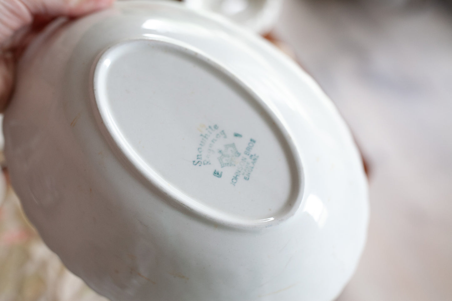 Vintage Bowl - Snowhite Regency Johnson Bros