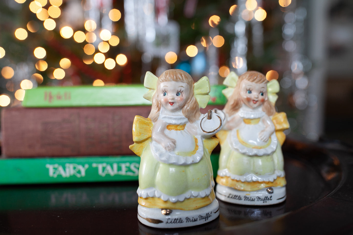 Vintage Relco Little Miss Muffet Salt and Pepper Shakers - Vintage Salt and Pepper shakers