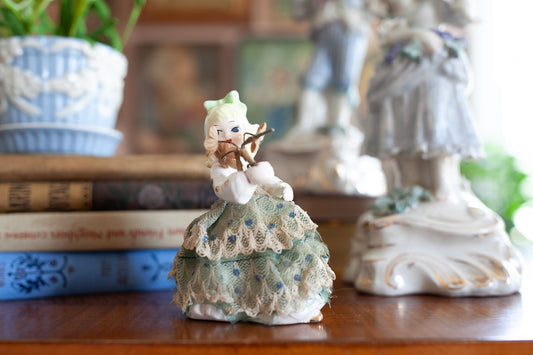 Vintage Figurine- herbary gardens sachet doll by Andre Richard
