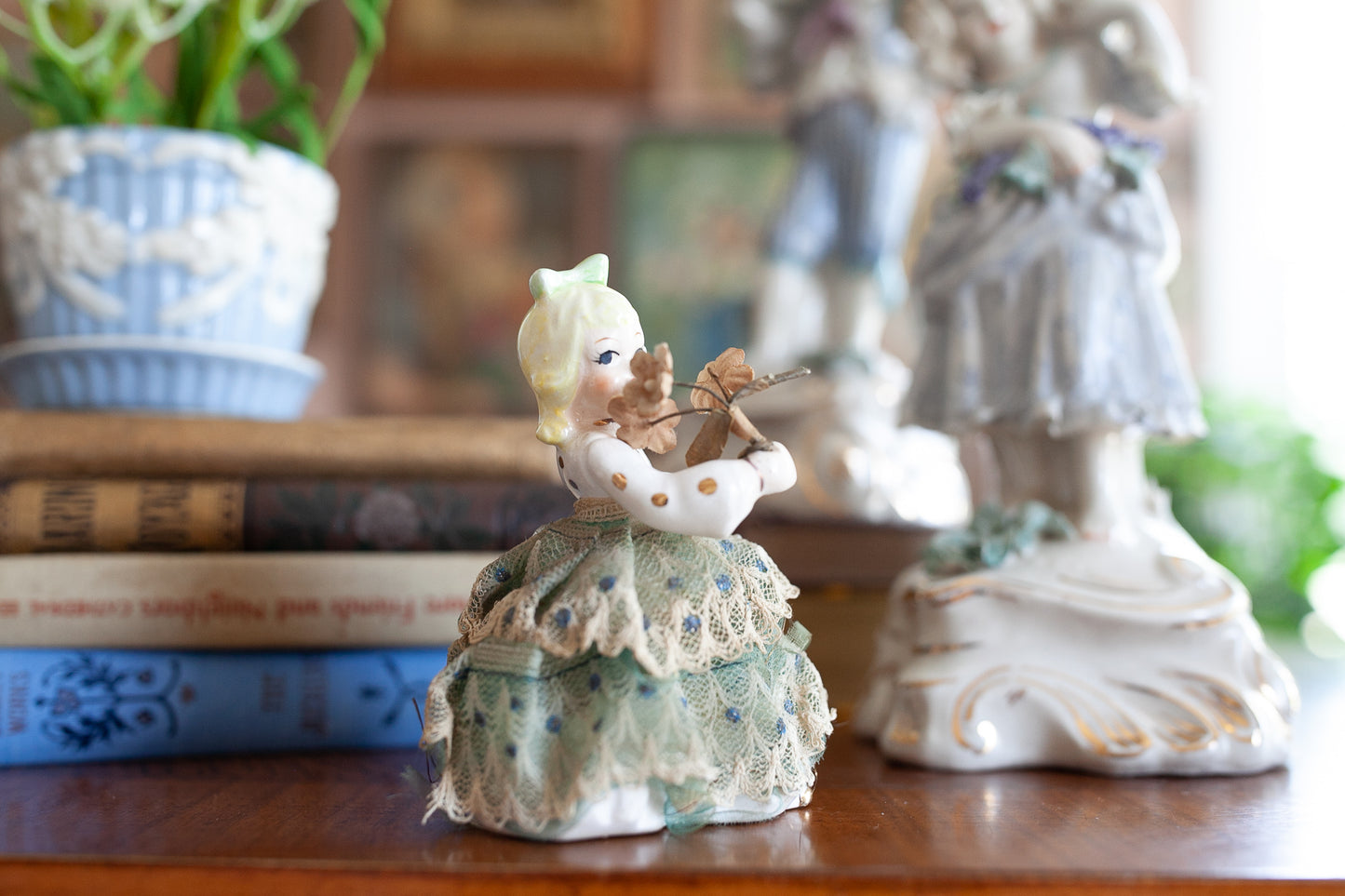 Vintage Figurine- herbary gardens sachet doll by Andre Richard