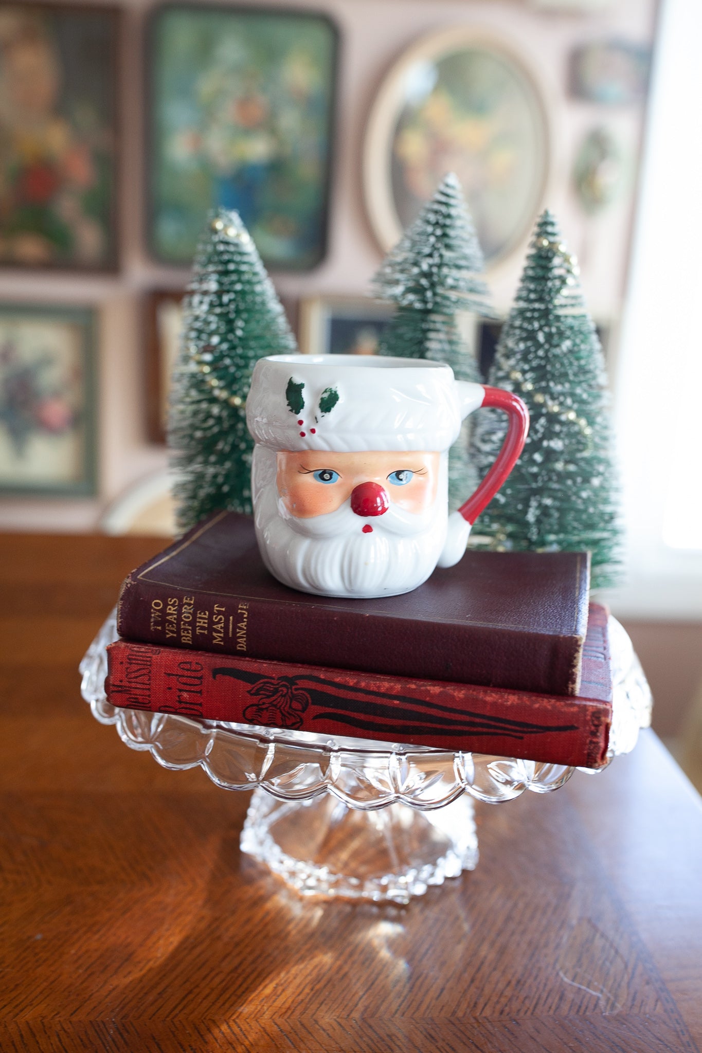 Vintage Christmas Santa mug