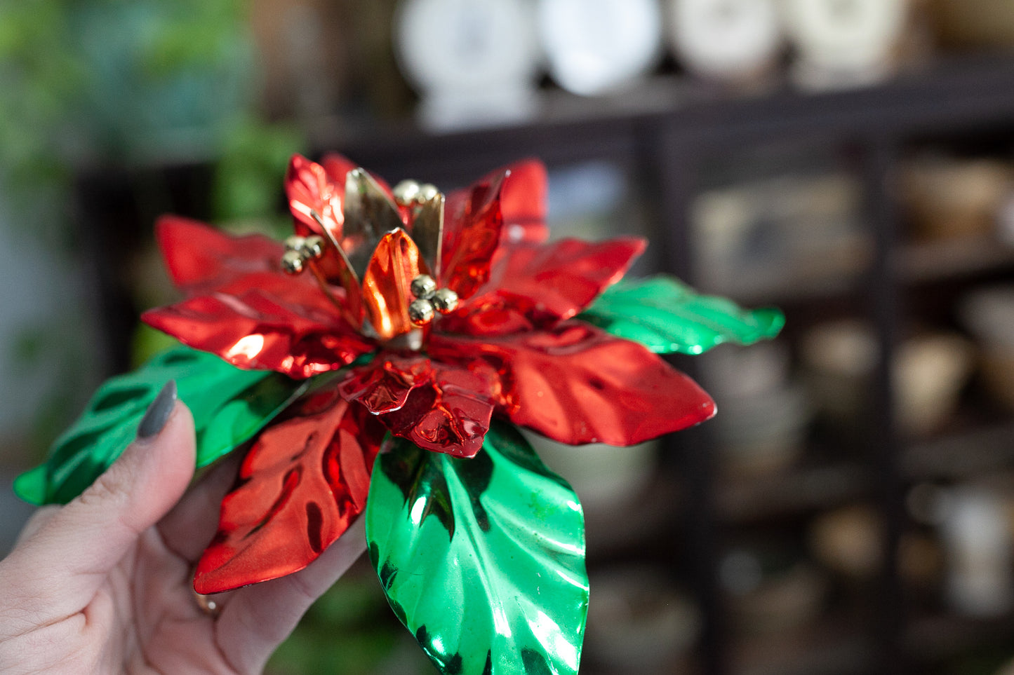 Poinsettia Candle Holder