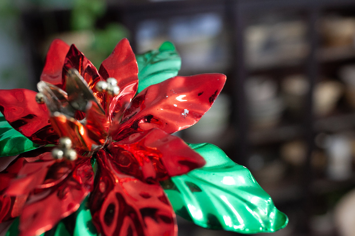 Poinsettia Candle Holder