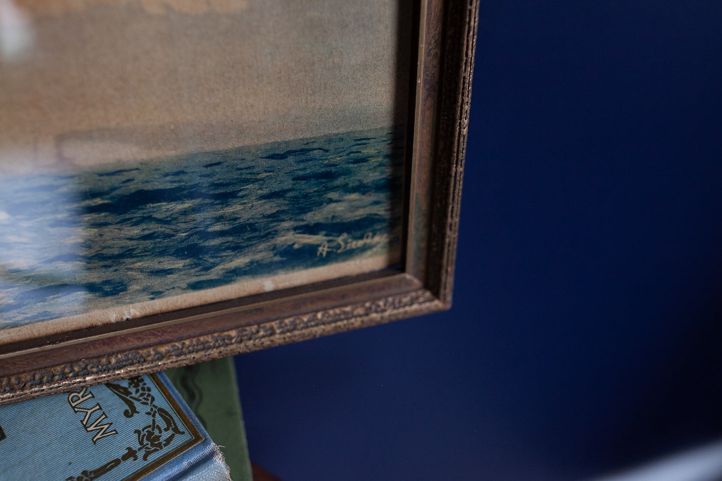 Vintage Ship Print Framed - Nautical Artwork