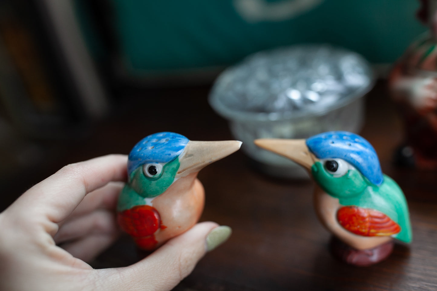 Vintage Salt and Pepper Shakers- Bird Salt and Pepper