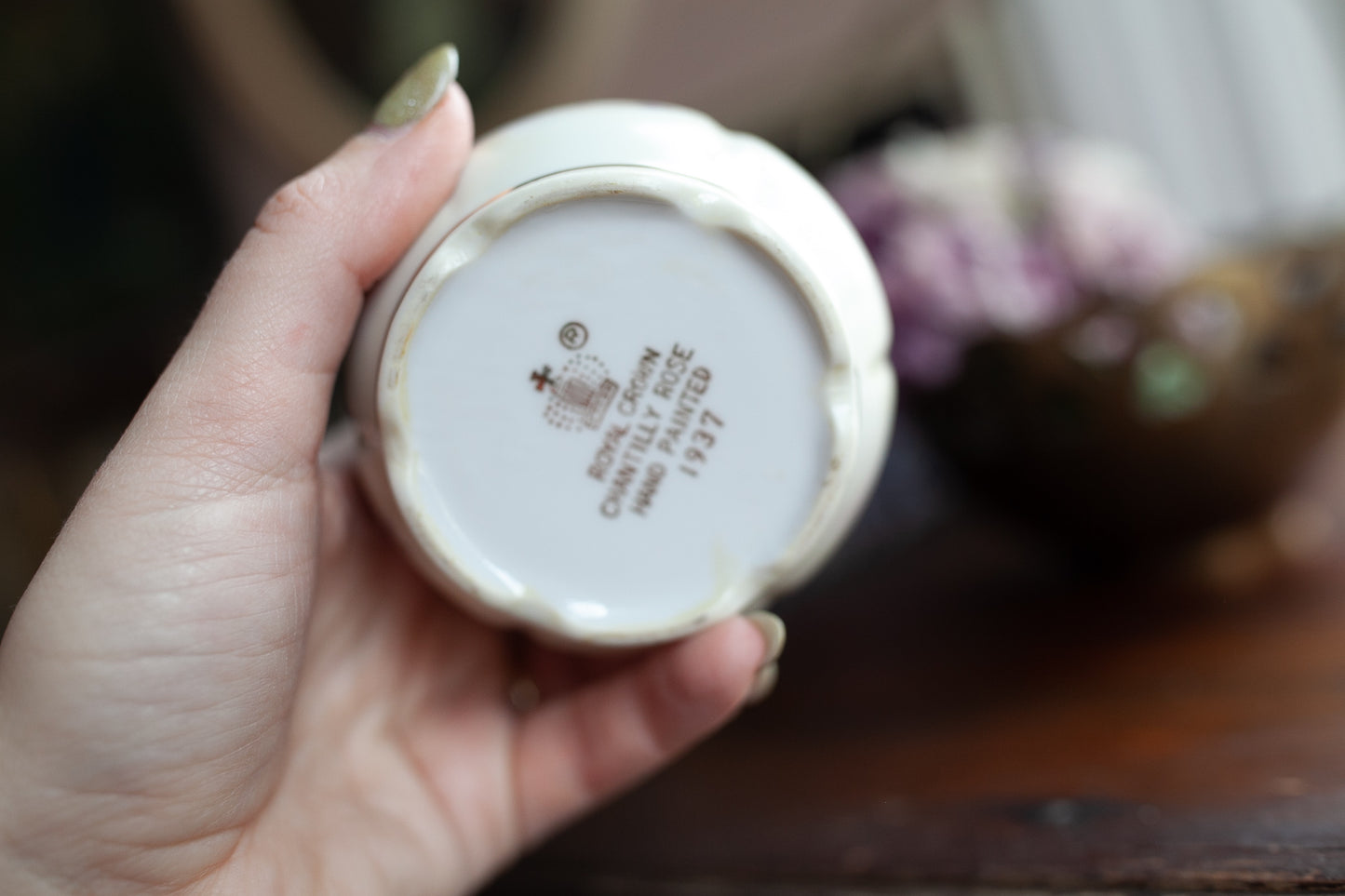 Vintage rose and vase