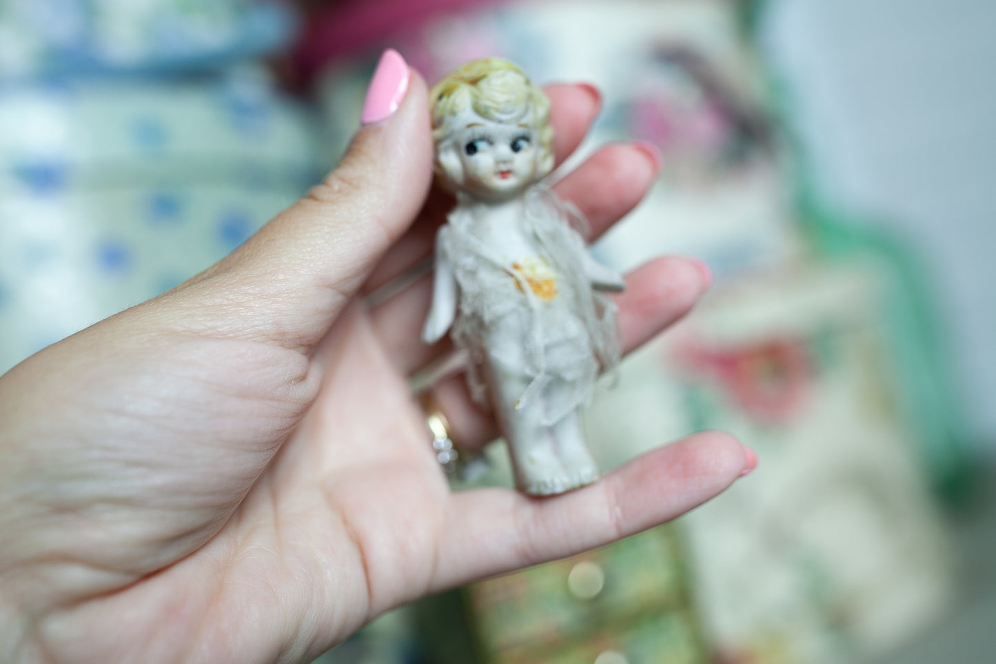 Bisque Bride and Groom - All Bisque Doll - Frozen Charlotte