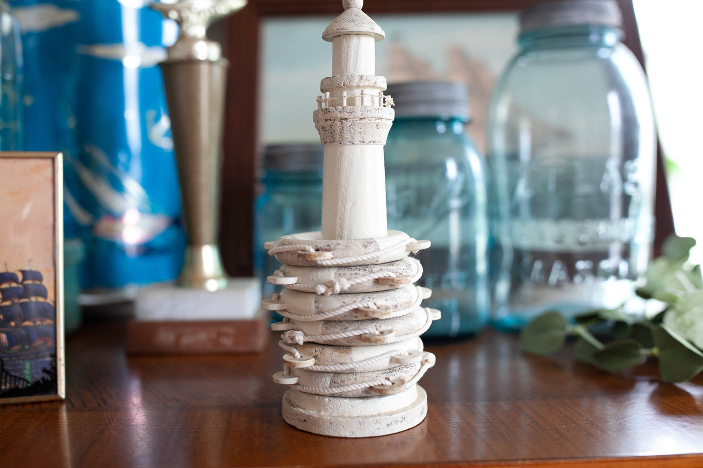 Nautical Decor - Napkin Rings- Lighthouse