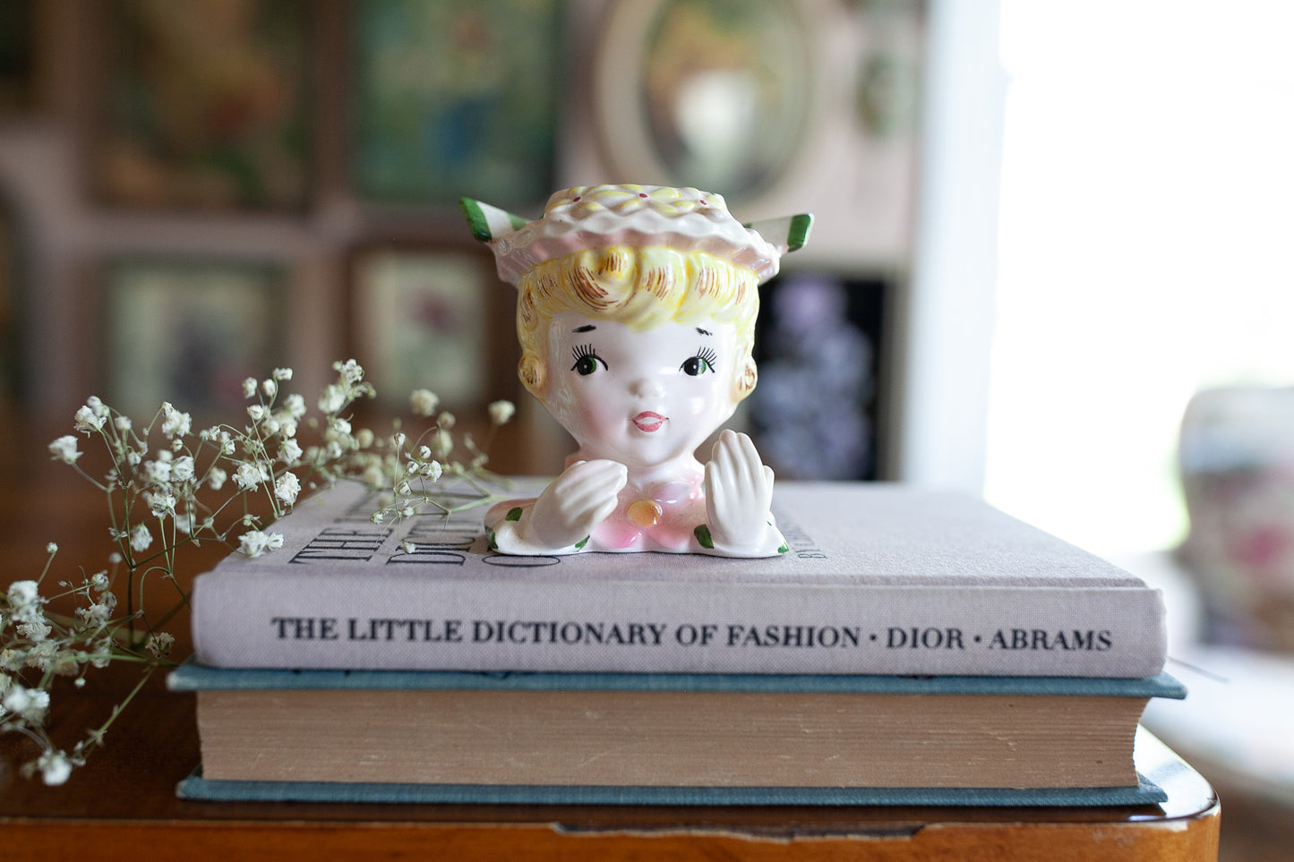 Vintage Lady Head Vase - Mini Head Vase