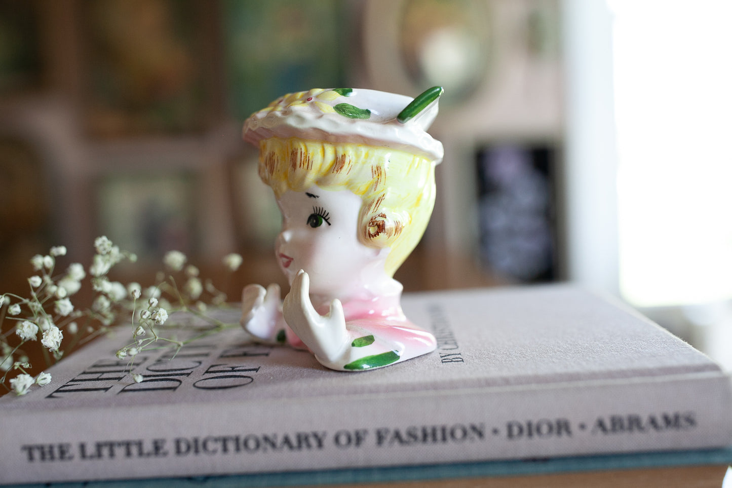 Vintage Lady Head Vase - Mini Head Vase