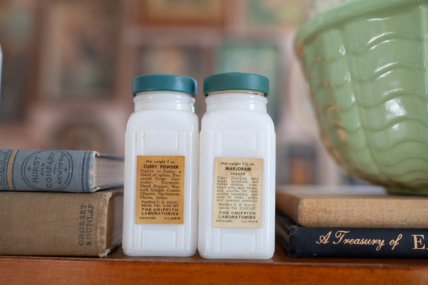 Griffith's Spice Jars - Vintage Kitchen- Vintage Jars