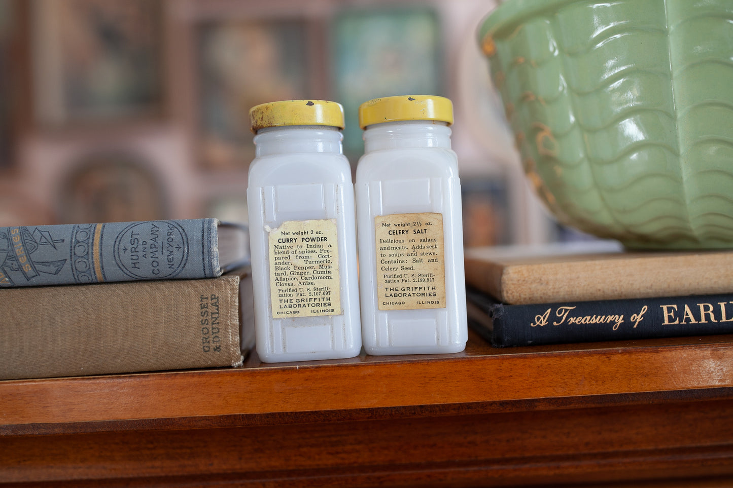 Griffith's Spice Jars - Vintage Kitchen- Vintage Jars