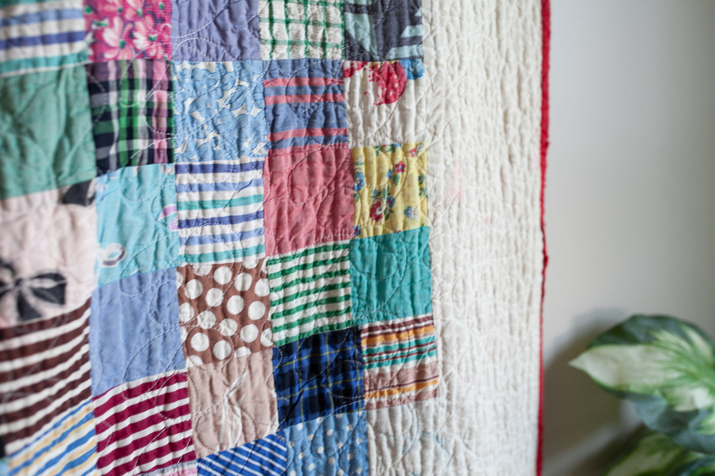 Vintage Quilt - Patchwork Quilt - Scrap Quilt