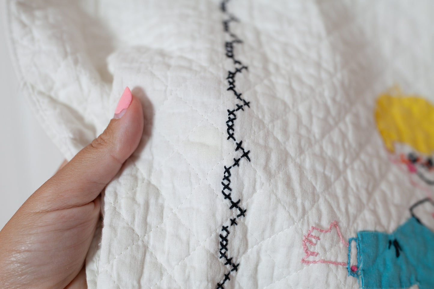 Vintage Crib Quilt - Zoo Quilt