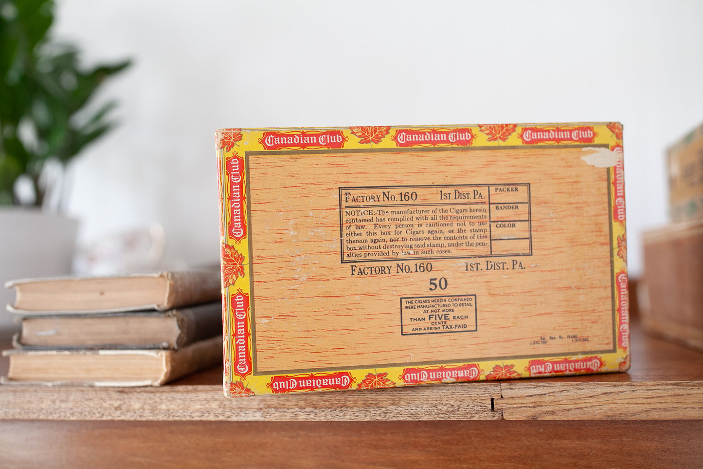 Vintage Cigar Box- Canadian Club Cigar Box