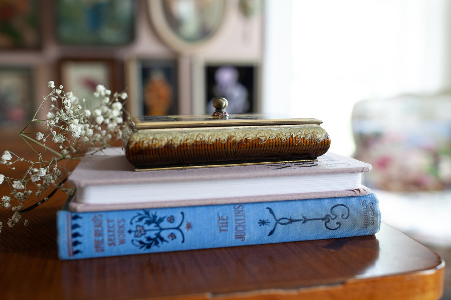 Vintage Trinket Box- Floral