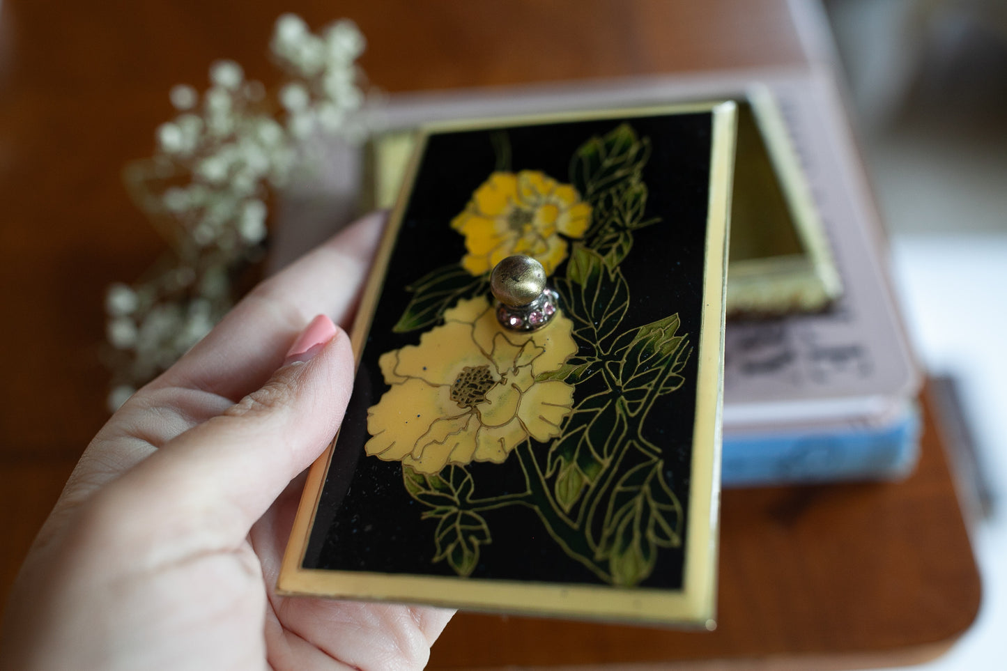 Vintage Trinket Box- Floral