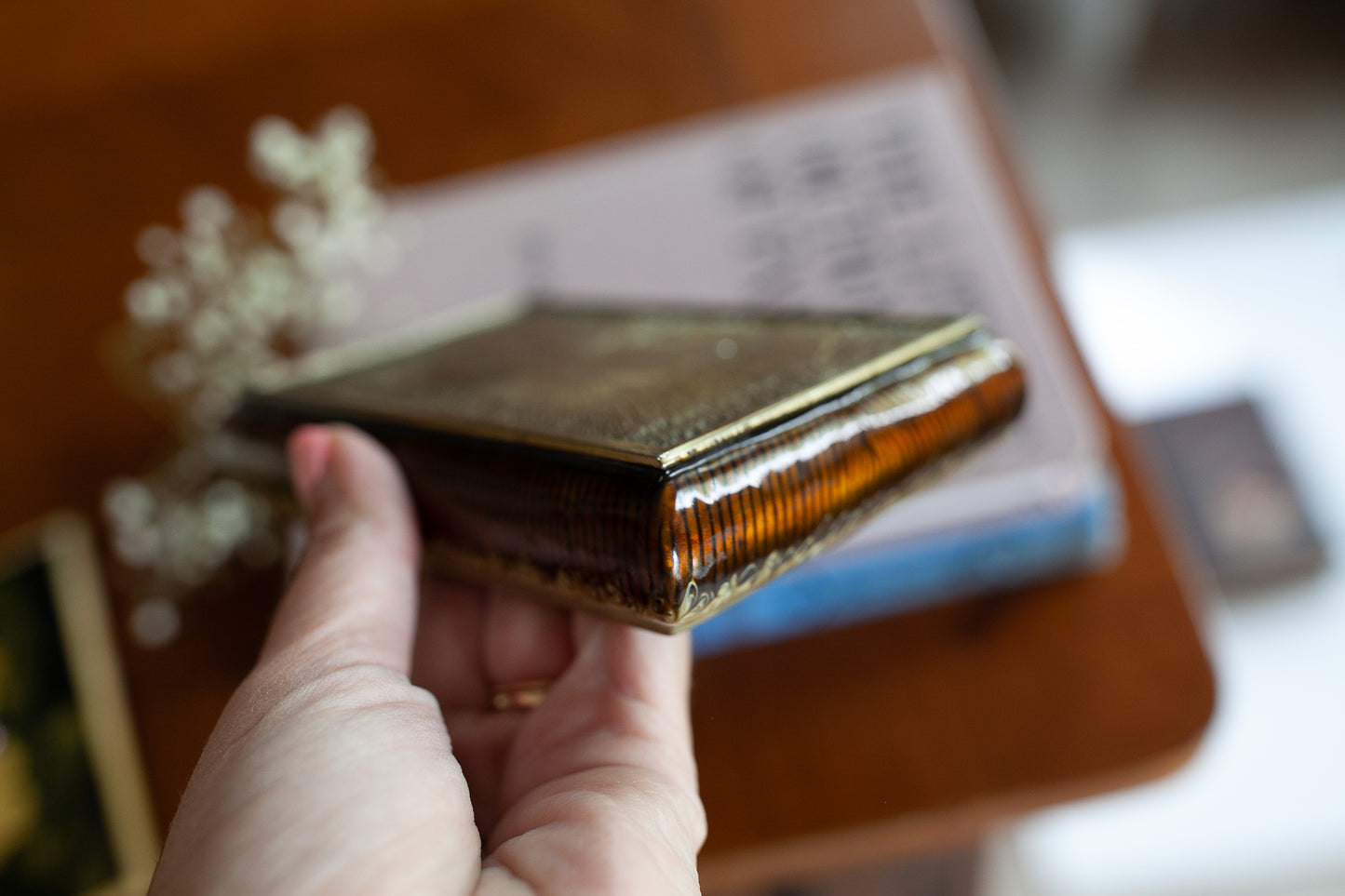 Vintage Trinket Box- Floral