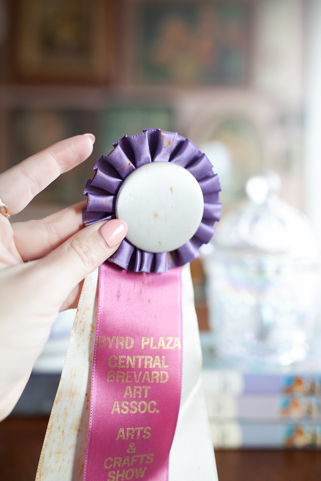 Vintage Purple Ribbon -Prize Ribbon