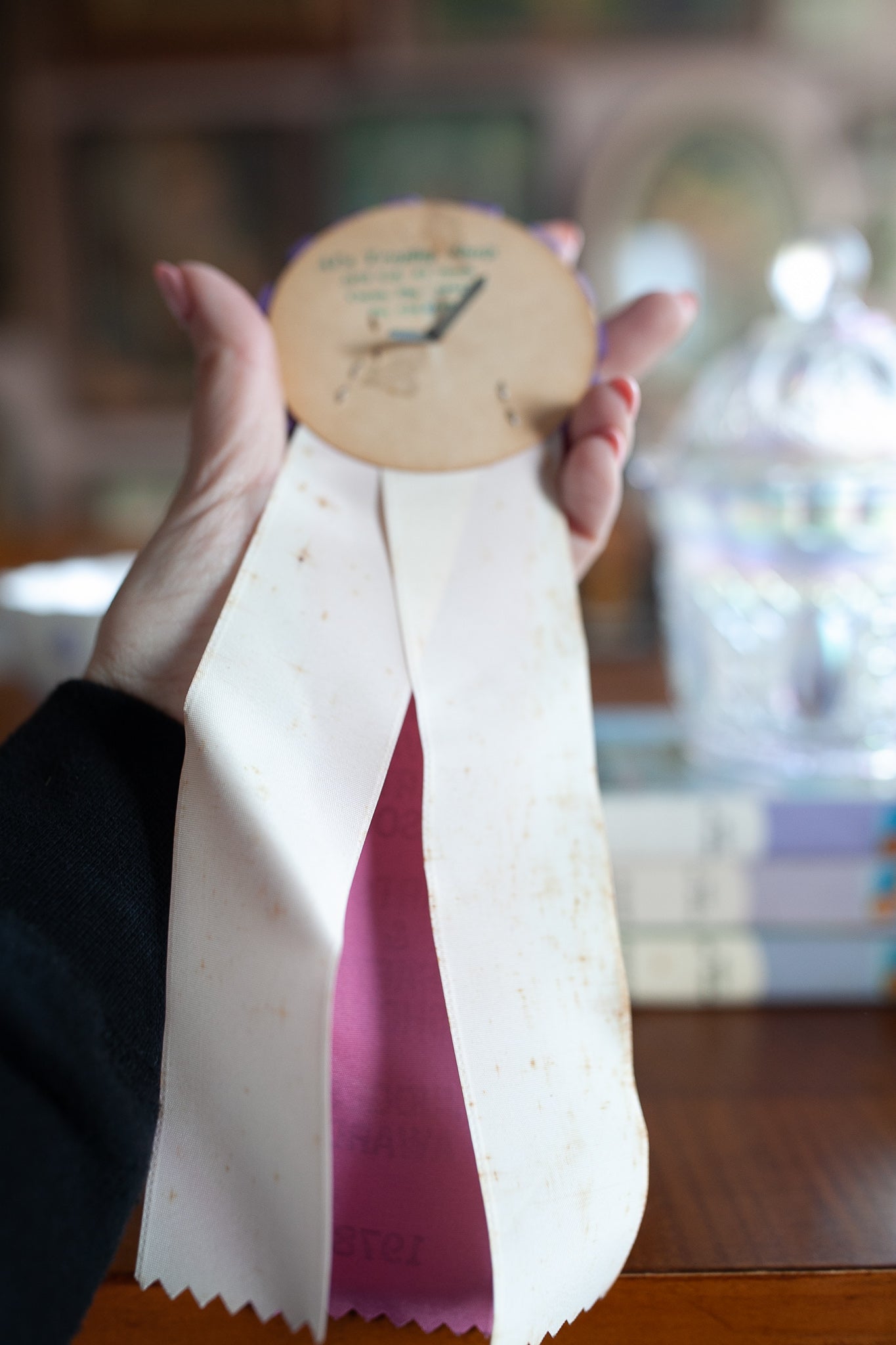 Vintage Purple Ribbon -Prize Ribbon