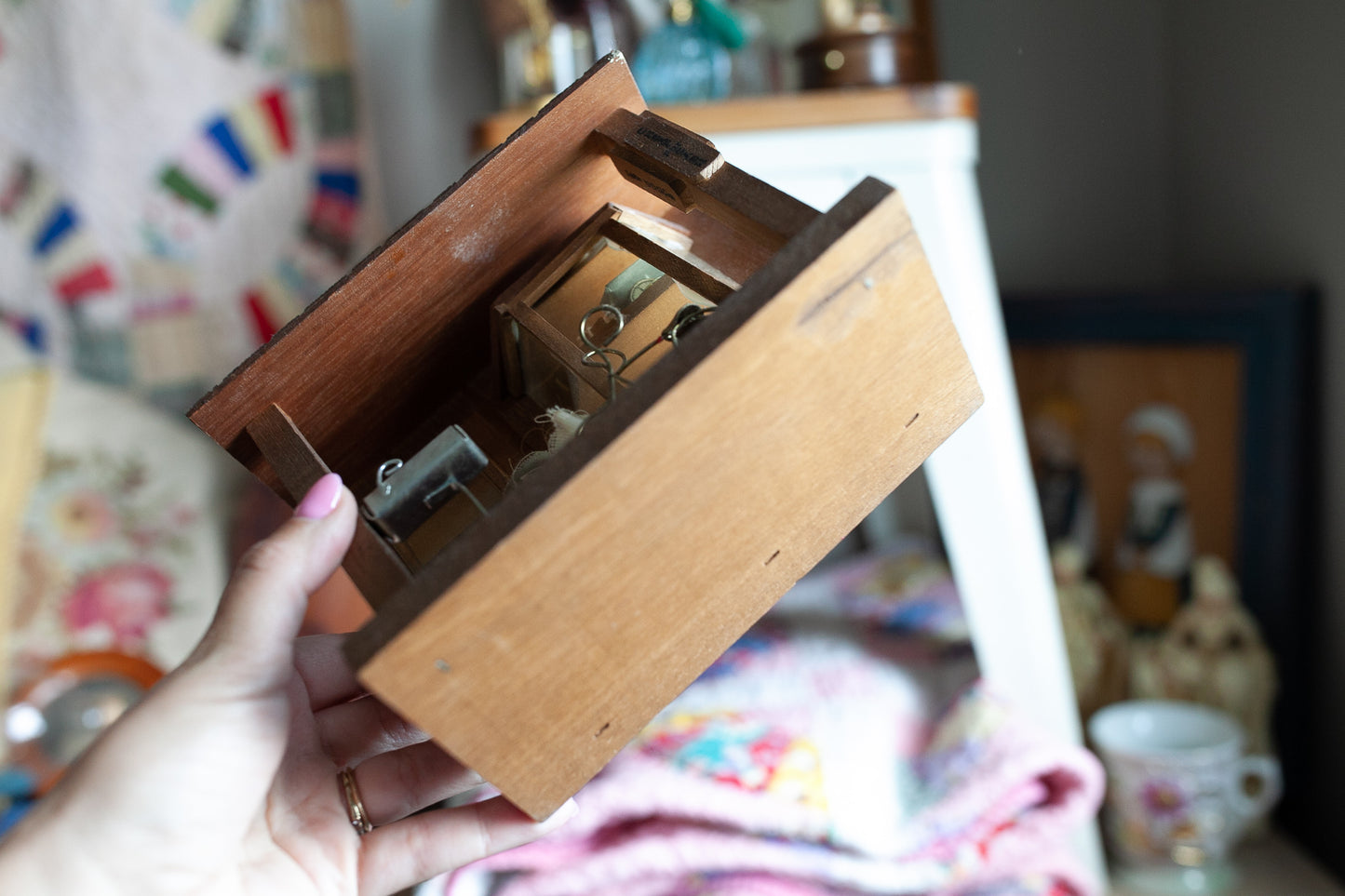 Vintage Post Office - Shadow Box Art