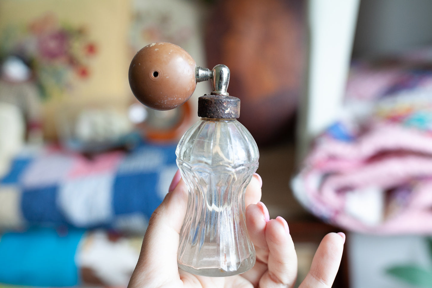 Vintage Perfume Bottle- Glass Perfume bottle