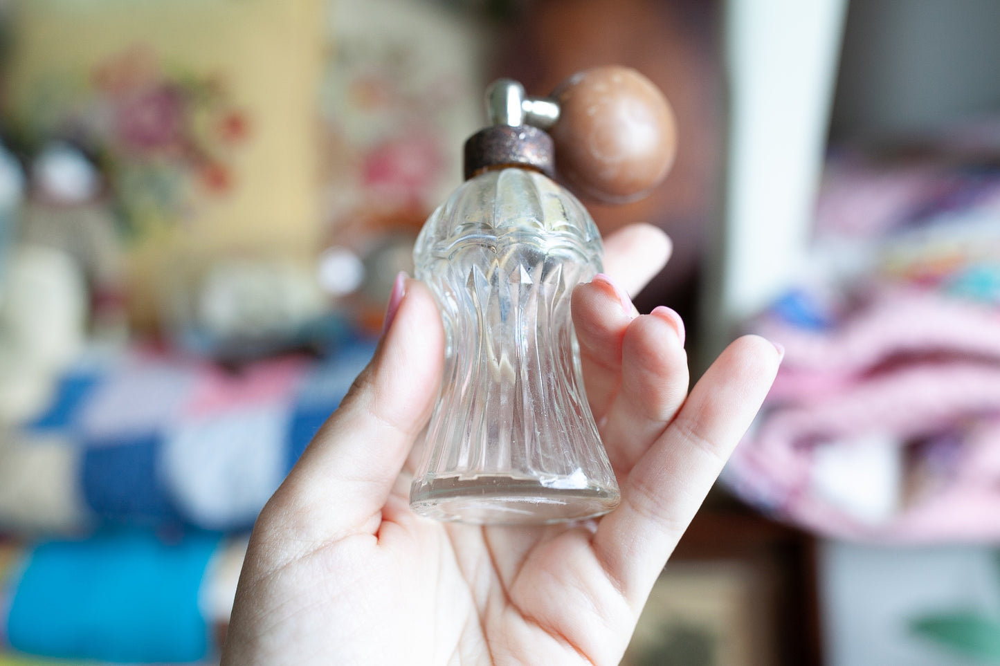 Vintage Perfume Bottle- Glass Perfume bottle