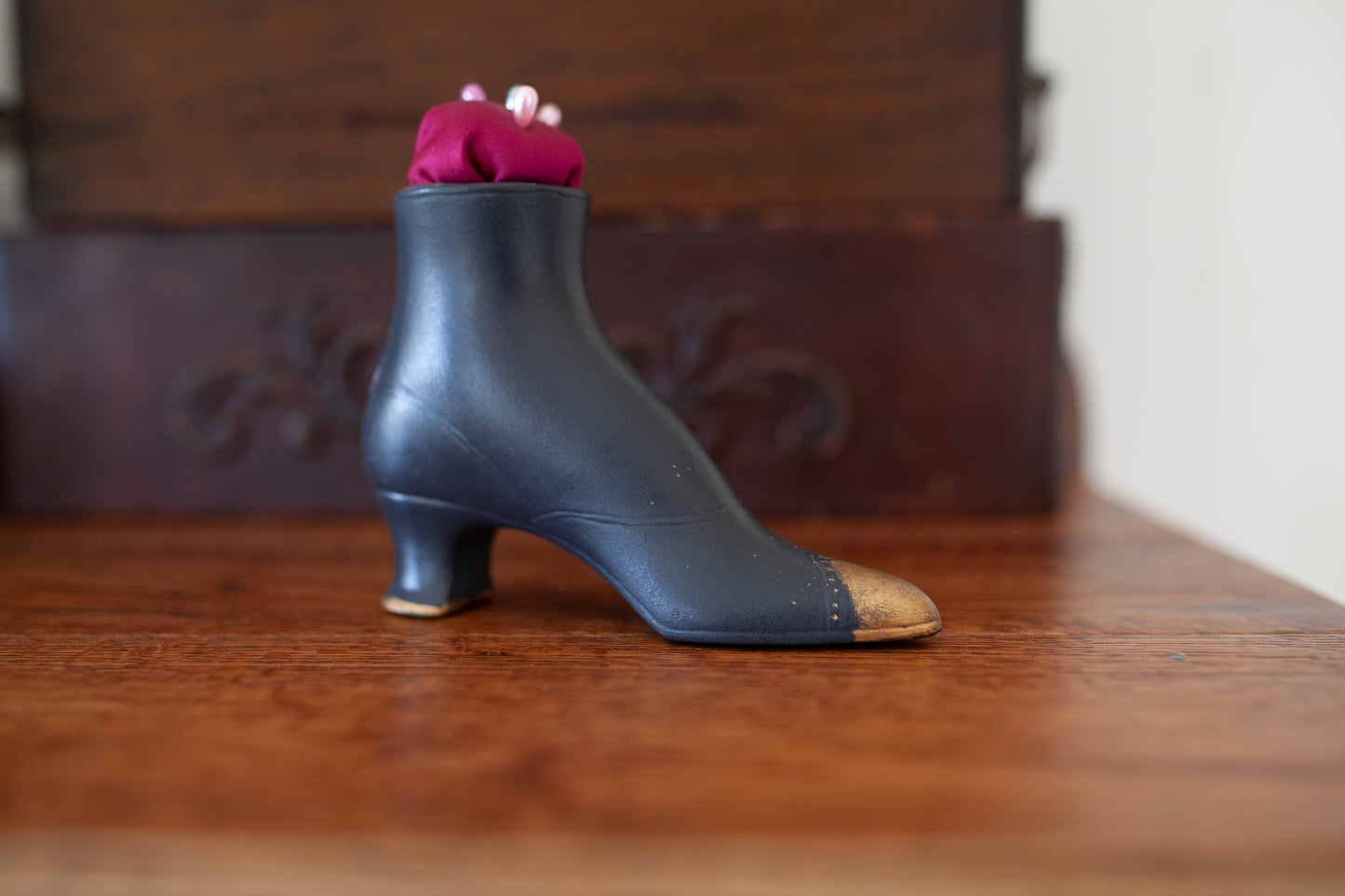 Vintage Shoe- Shoe Pin Cushion