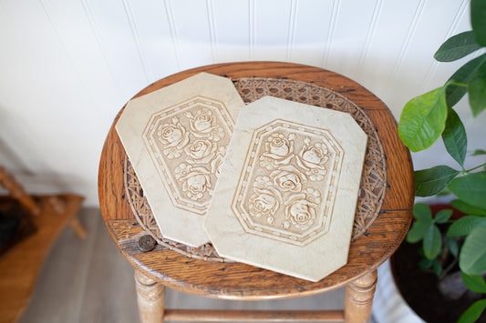 Vintage Floral Trivet