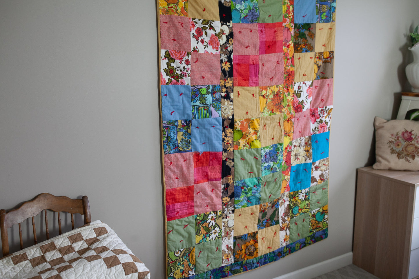 Vintage Quilt - Tie Quilt