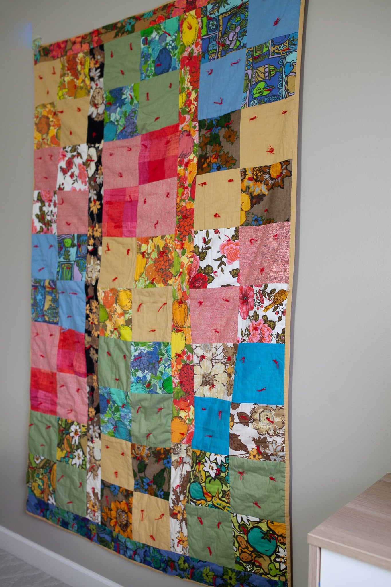 Vintage Quilt - Tie Quilt