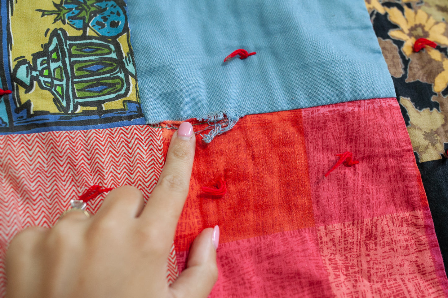 Vintage Quilt - Tie Quilt