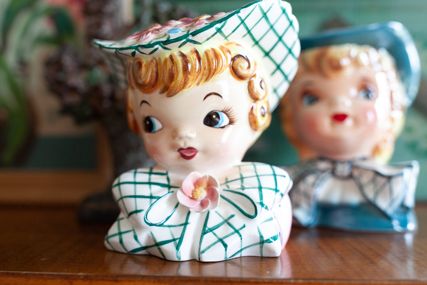 Vintage Lady Head Vase -Geo Z Lefton 1955 - Miss Dainty