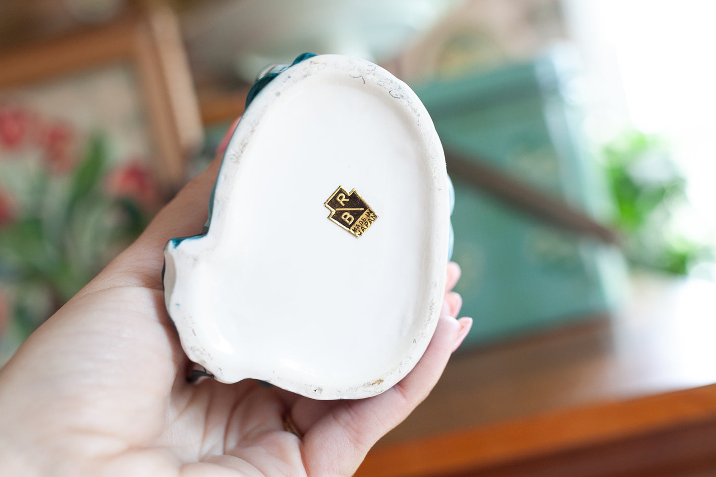 Vintage Lady Head Vase - R/B Made in Japan