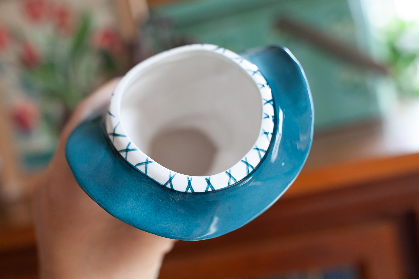 Vintage Lady Head Vase - R/B Made in Japan