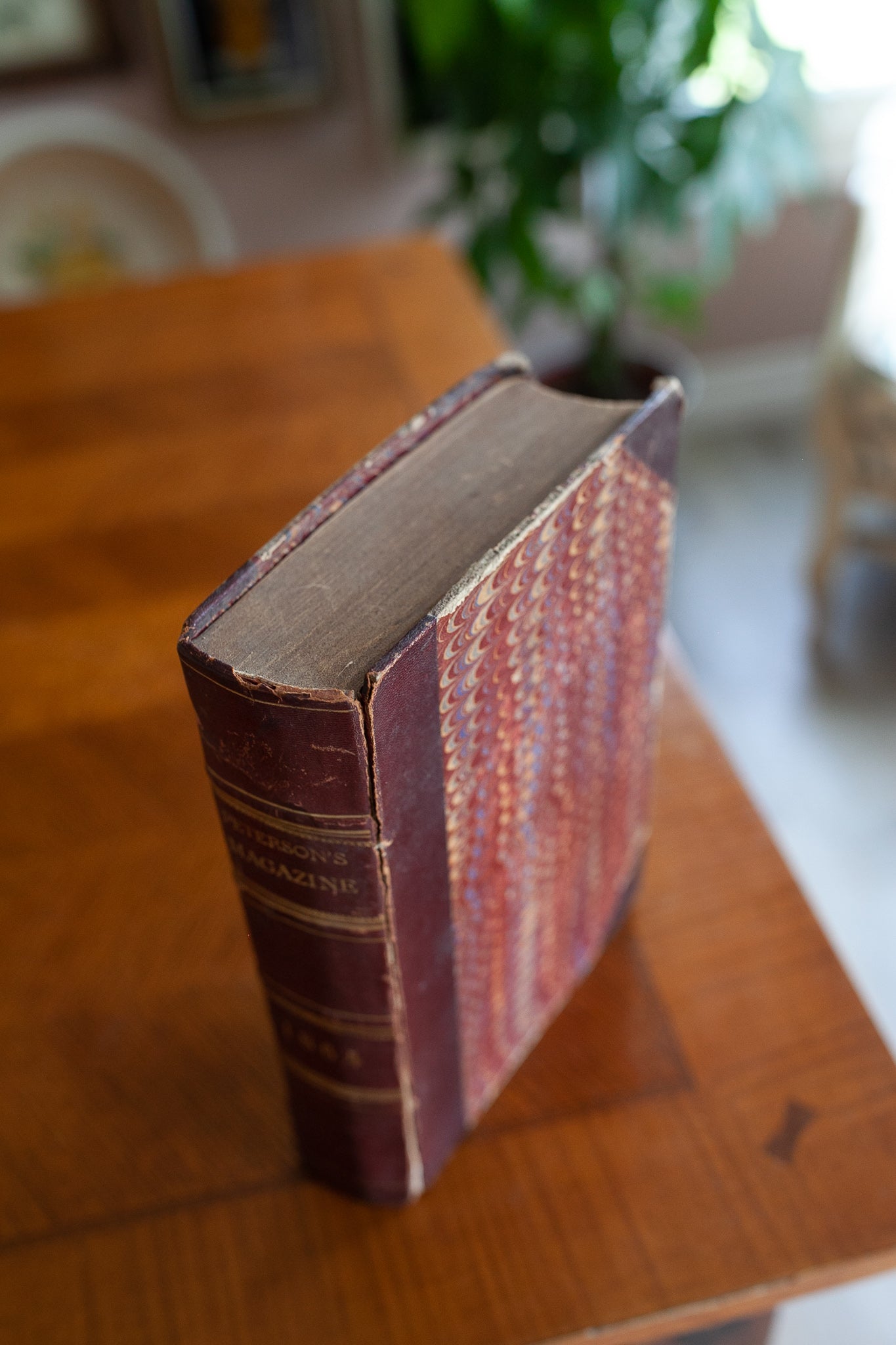 Antique Book- 1864 Peterson’s Magazine - Civil War Fashion Dresses Clothing Hairstyles Craft Art