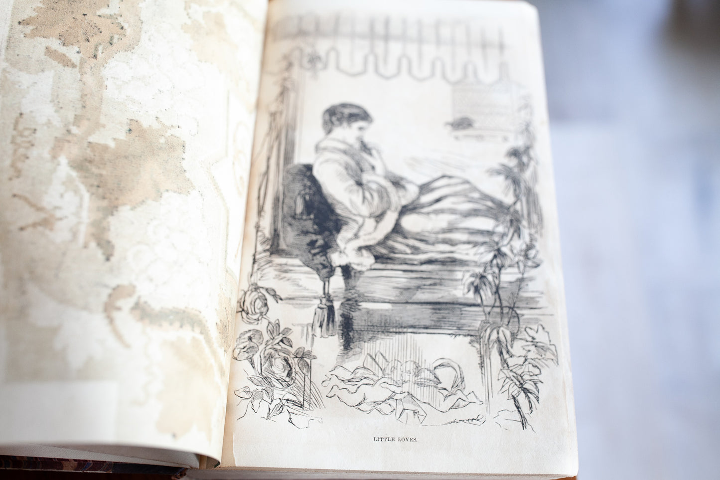 Antique Book- 1864 Peterson’s Magazine - Civil War Fashion Dresses Clothing Hairstyles Craft Art